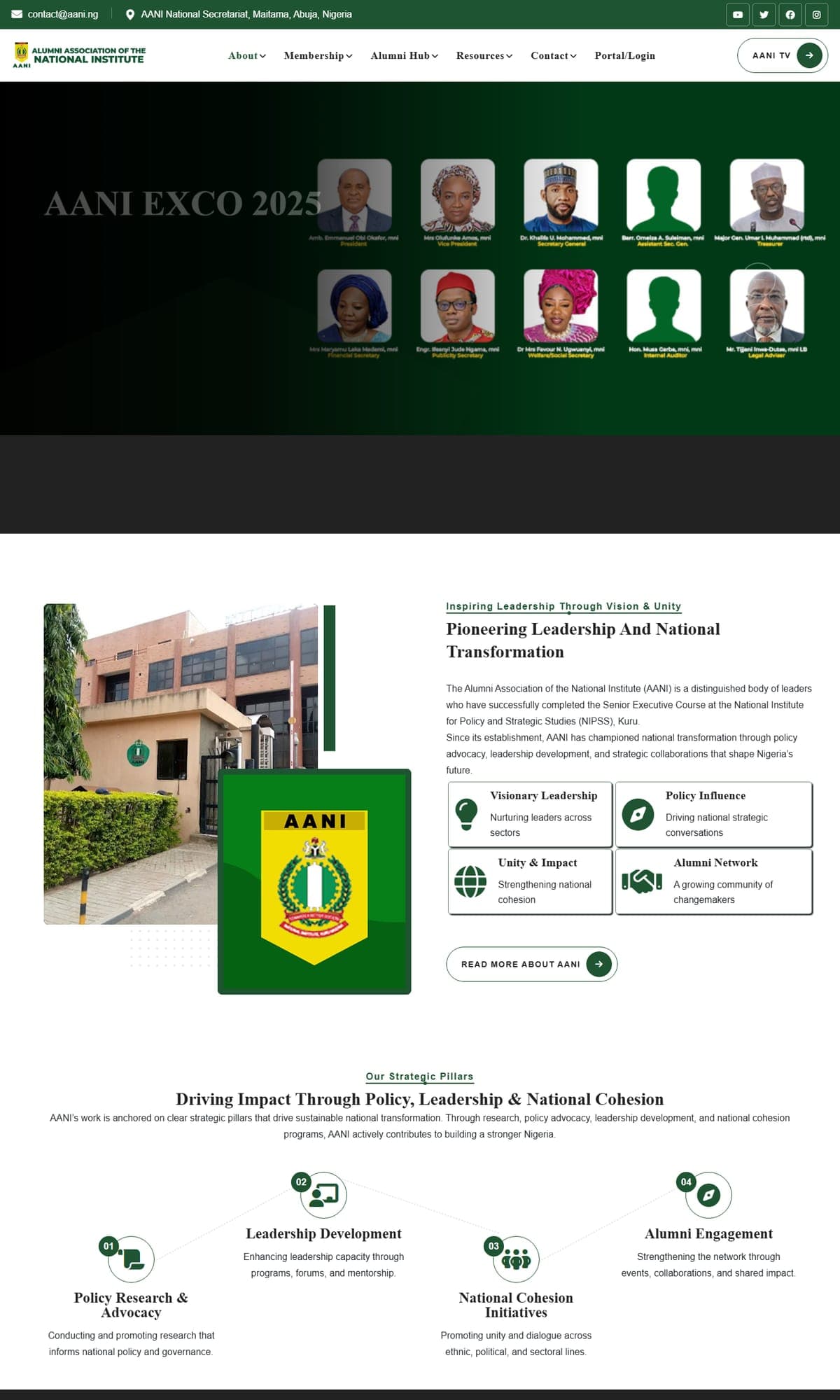 Alumni Association of the National Institute website
