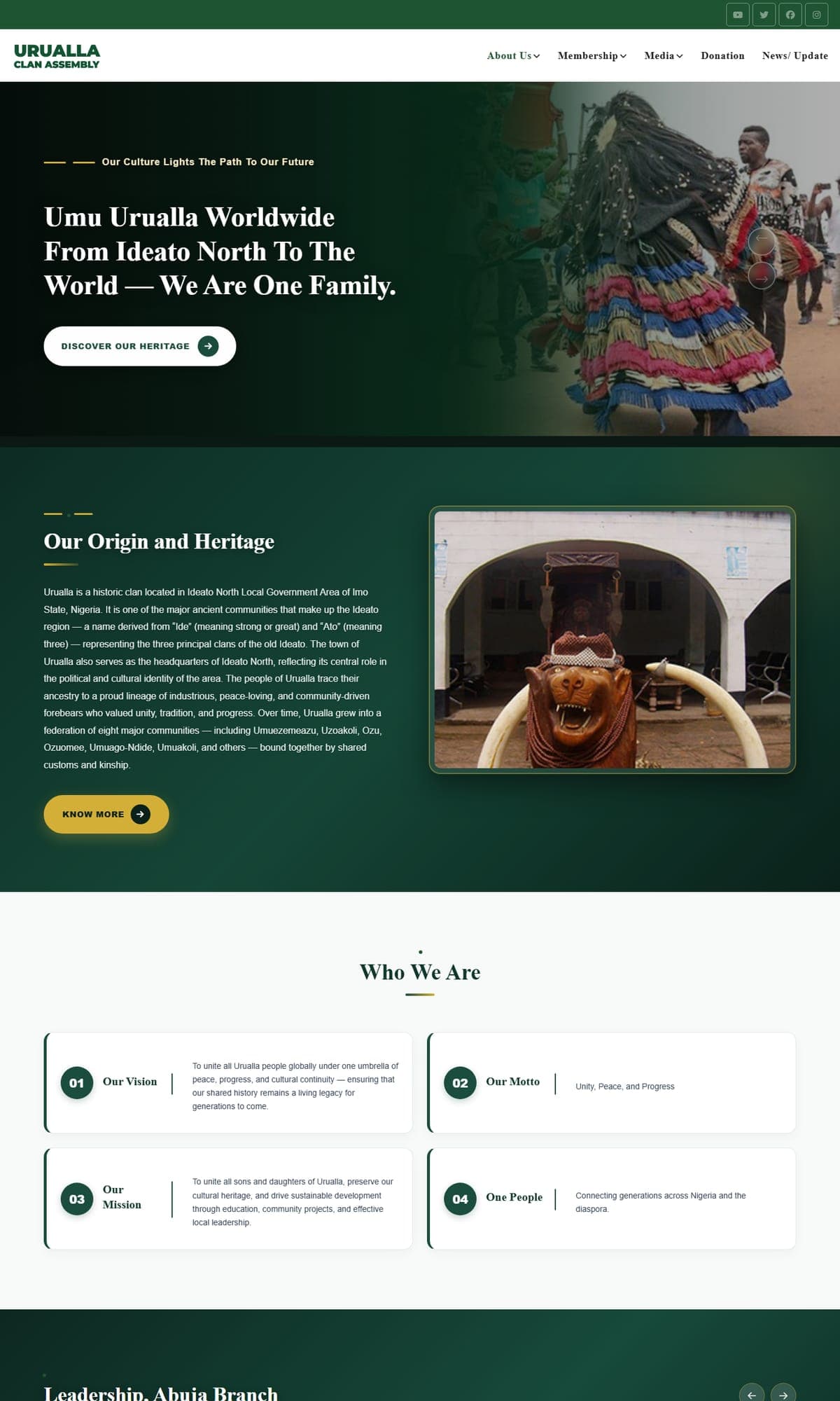 Urualla Clan Assembly website